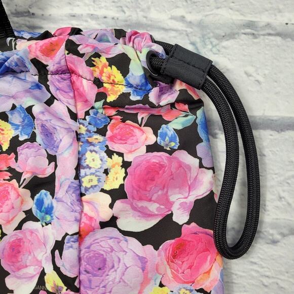 NWT Ganni Recycled Polyester Floral Drawstring Tote - Picture 9 of 16